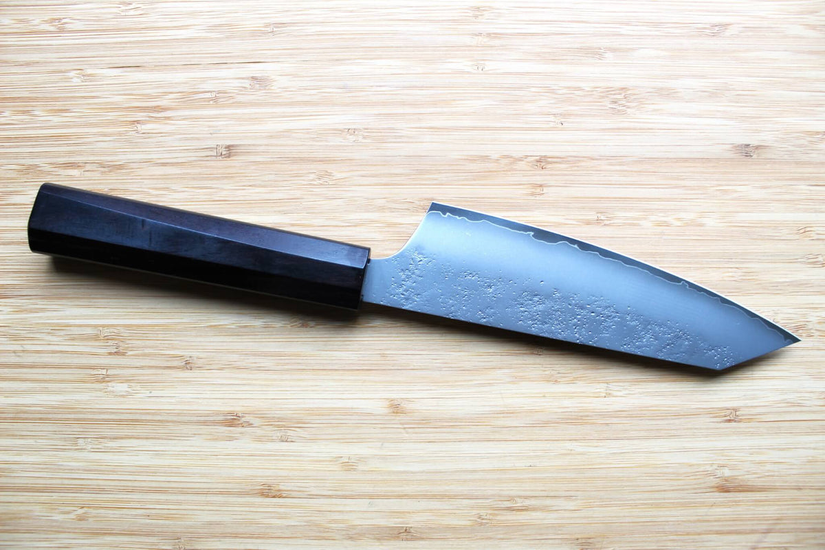 Sakai Takayuki VG10 Nashiji Kengata Santoku with Ebony Handle 160mm (6.3")
