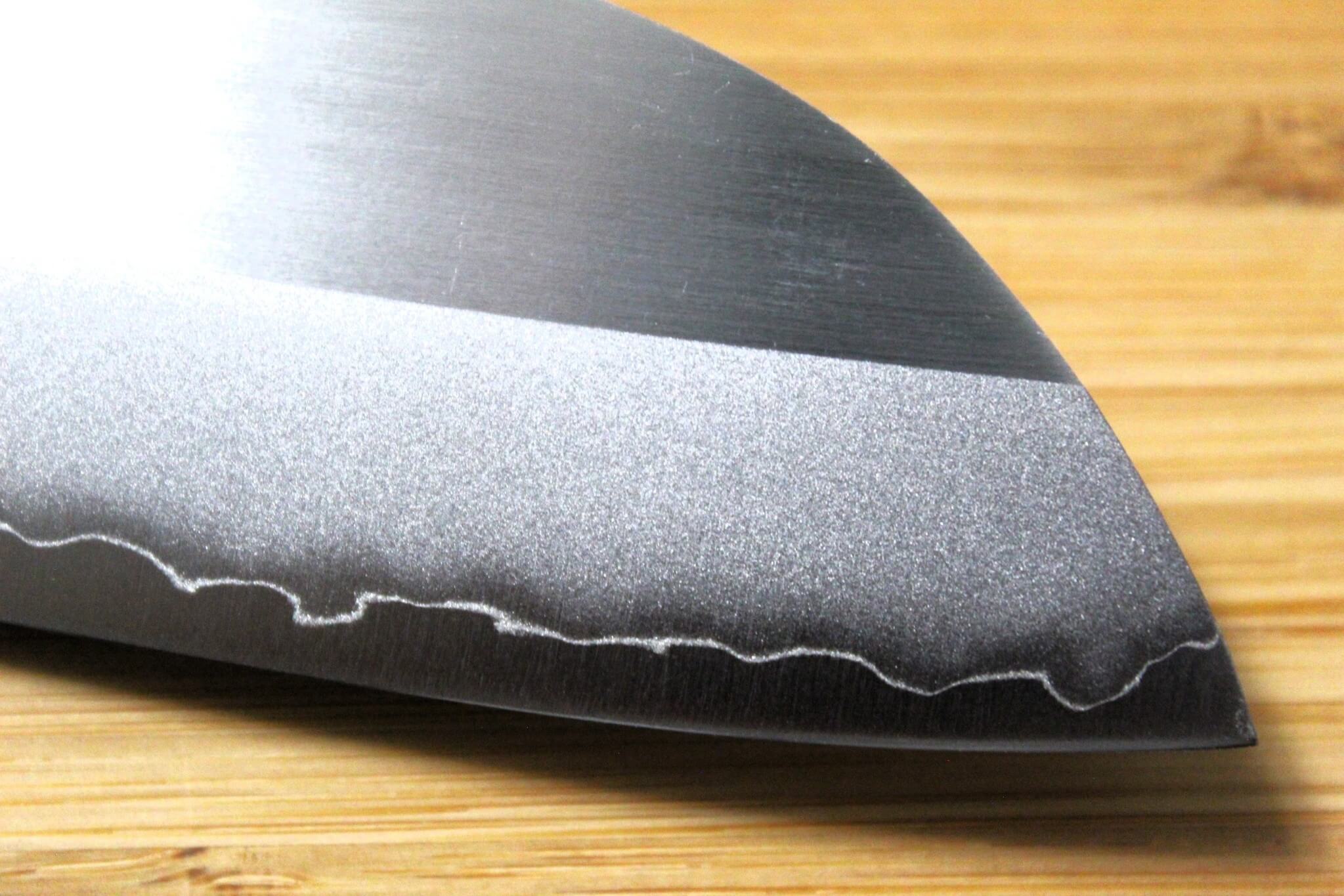 Sawakazuma DP Santoku Knife 170 mm / 6.7" with Navy Mahogany Handle