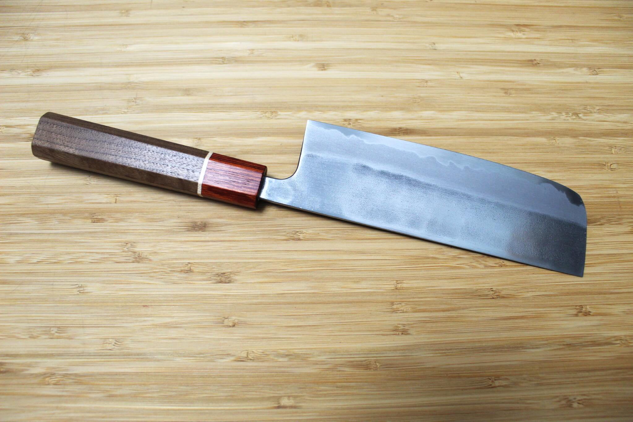 Sawakazuma Yugiri Shironiko Nashiji Nakiri Knife 165 mm / 6.5" Maple and Renghas Handle