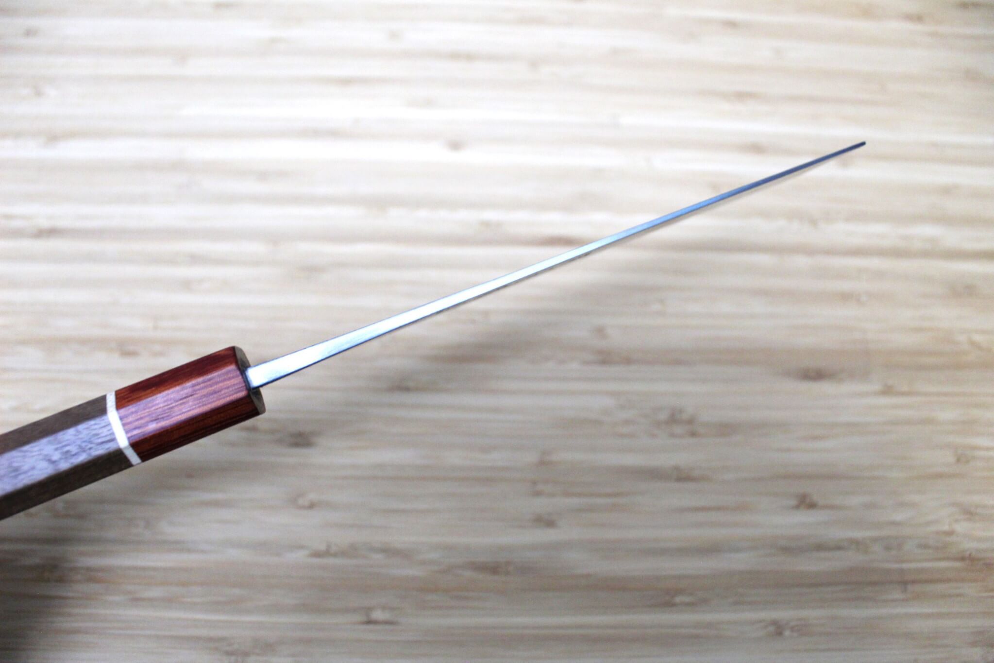 Sawakazuma Yugiri Shironiko Nashiji Nakiri Knife 165 mm / 6.5" Maple and Renghas Handle