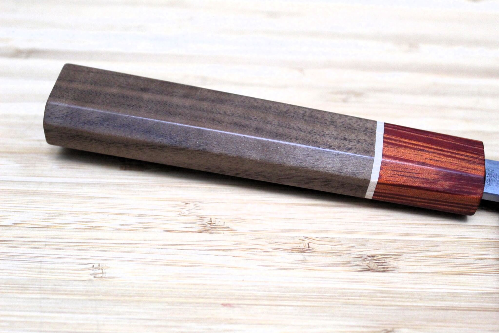 Sawakazuma Yugiri Shironiko Nashiji Nakiri Knife 165 mm / 6.5" Maple and Renghas Handle