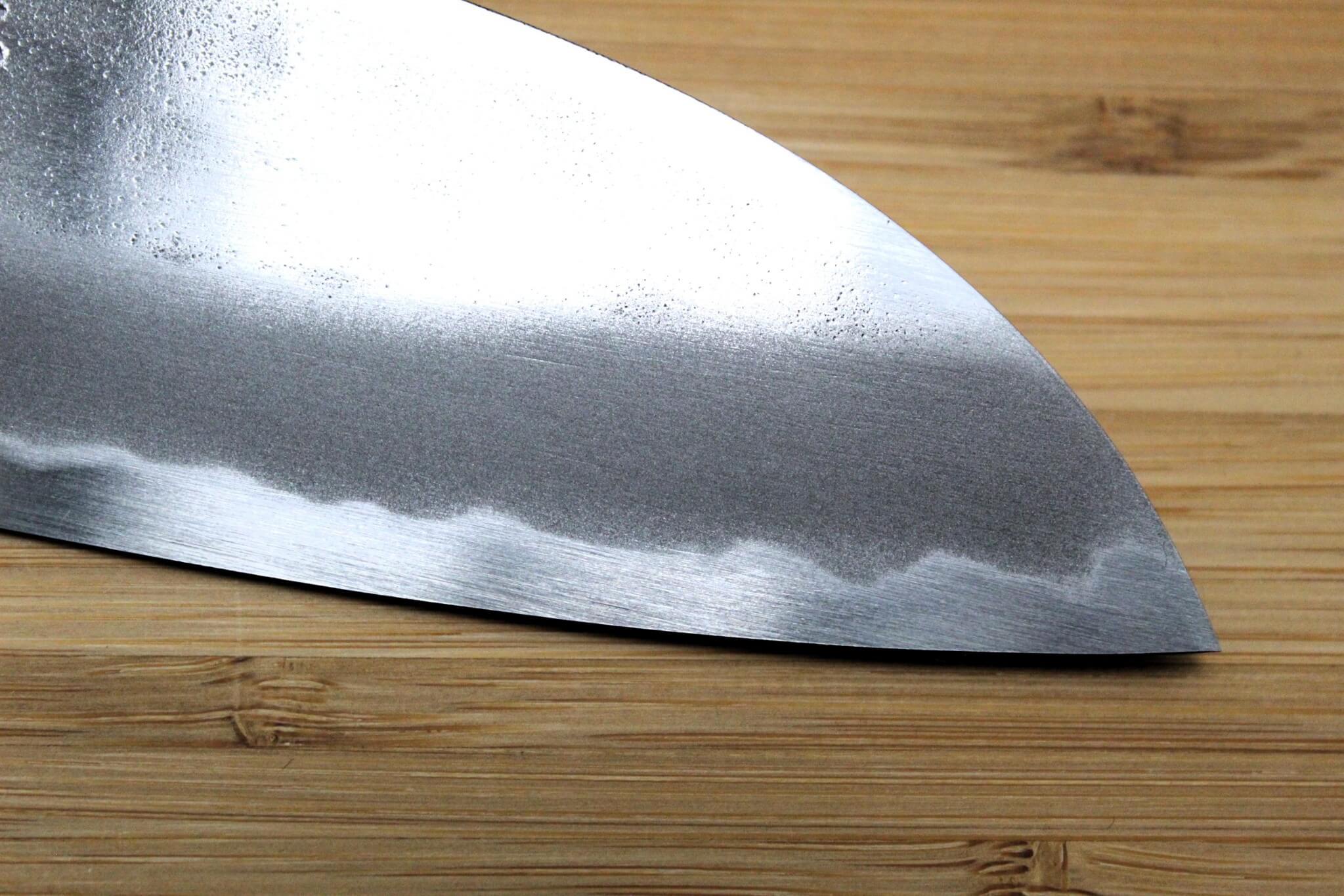 Sawakazuma Yugiri Nashiji Santoku Knife 165 mm / 6.5" Maple and Renghas Handle