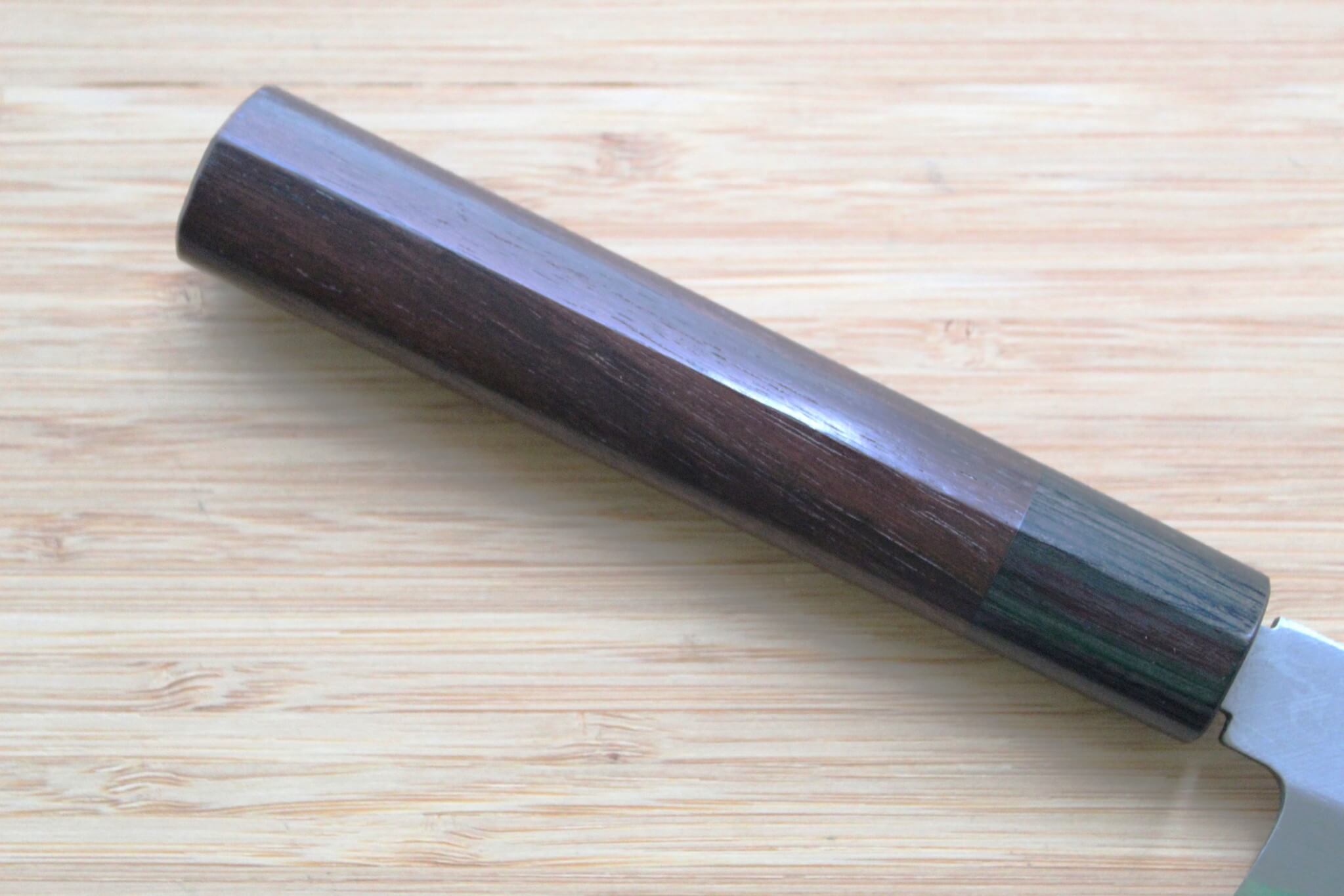 Sawakazuma Yanagiba Slicer Knife 210 mm / 8.2" Shironiko Damascus Rosewood Handle