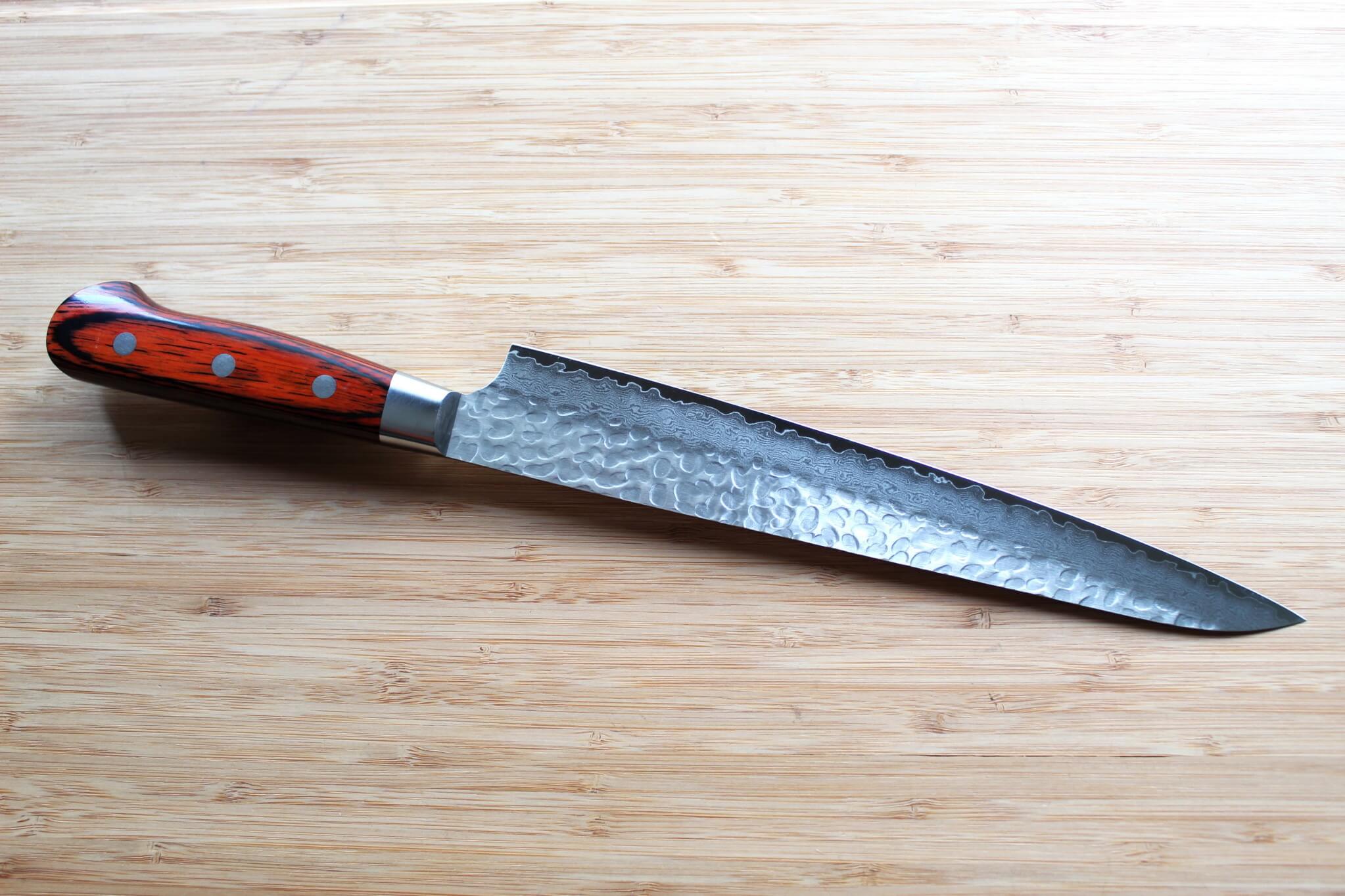 Sakai Takayuki Sujihiki Slicer Knife 240mm (9.4") Damascus 33 Layer