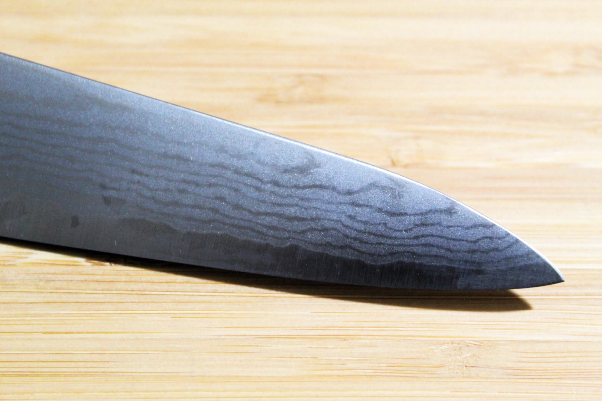 Shigeki Tanaka Damascus VG10 Petty with Red Handle 150mm / 5.9"