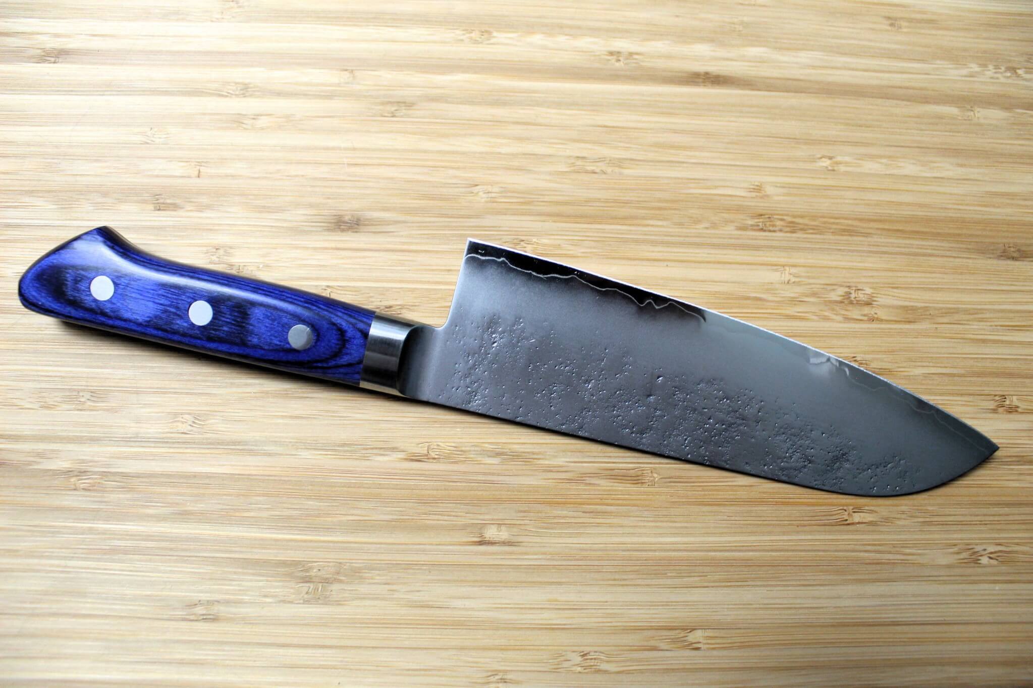 Kitchen Knife - Sakai Takayuki AUS-10 Nashiji Santoku Knife 170mm (6.7")