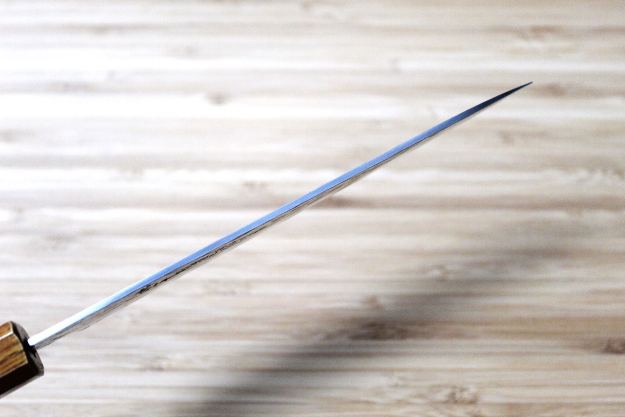 Kitchen Knife - Sakai Takayuki Petty Knife 150mm (5.9") Damascus 33 Layer With Brown Lacquered Oak Handle