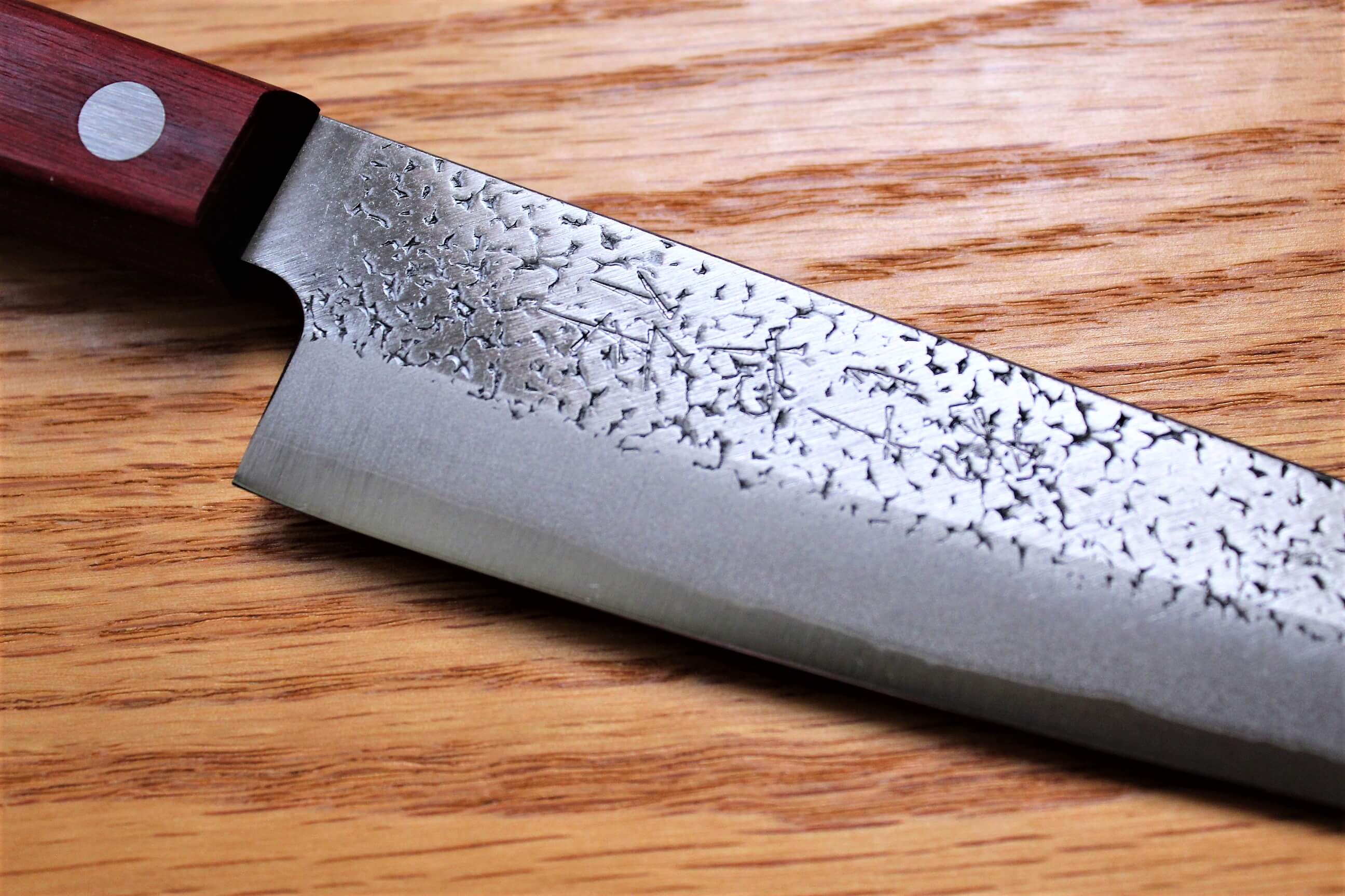 Kitchen Knives - Fujiwara Yasuhiko Aogami Super / Blue Super Steel Nakiri 165 Mm / 6.5" Red Handle