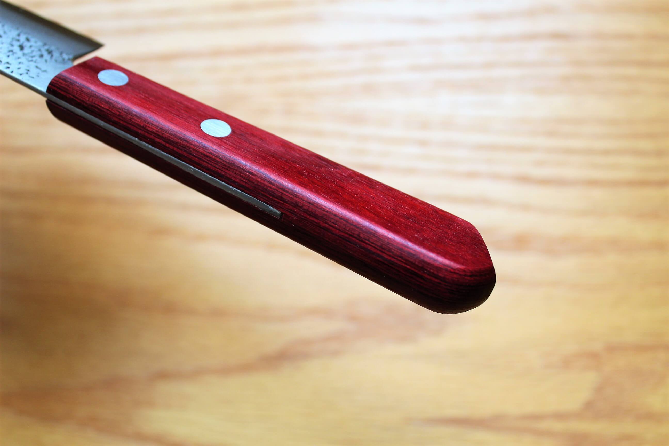 Kitchen Knives - Fujiwara Yasuhiko Aogami Super / Blue Super Steel Nakiri 165 Mm / 6.5" Red Handle