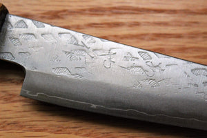Kitchen Knives - Fujiwara Yasuhiko VG-10 Santoku With Oak Handle 165mm / 6.5" Oak Handle