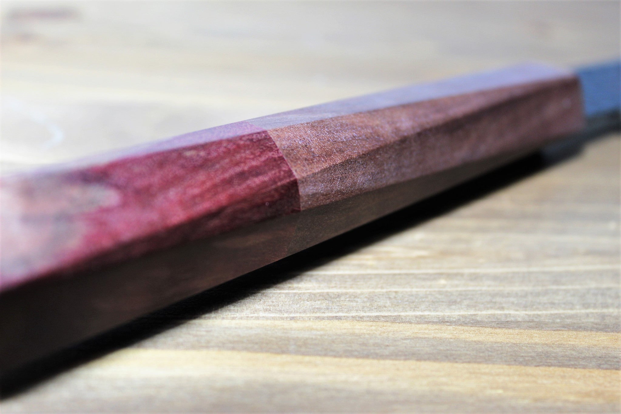 Kitchen Knives - Isamitsu Shirogami #1 / White Steel #1 Kiritsuke 195 Mm / 7.6" Brown Two Tone Maple And Burberry Handle