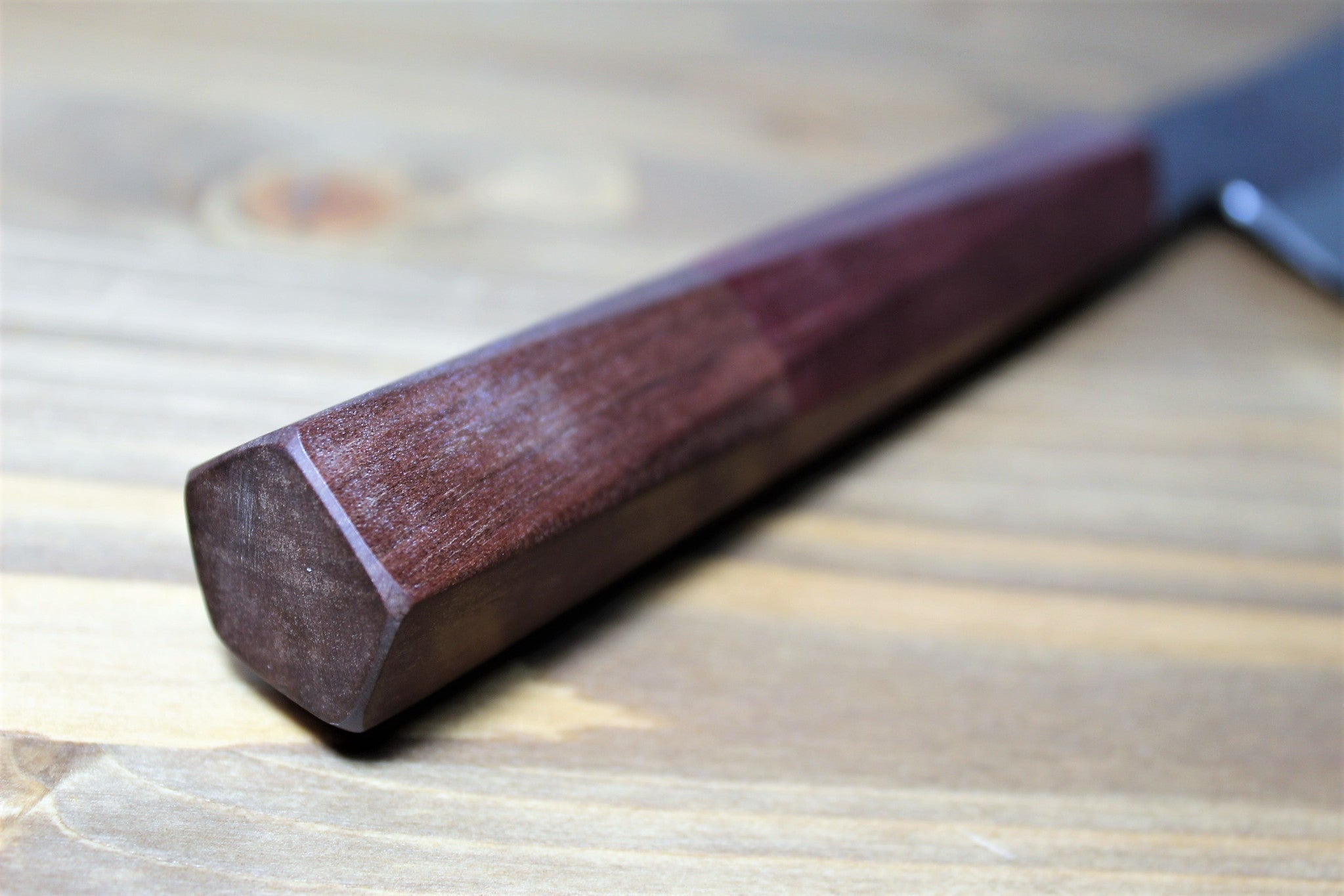 Kitchen Knives - Isamitsu Shirogami #1 / White Steel #1 Kiritsuke 195 Mm / 7.6" Red Two Tone Maple And Burberry Handle