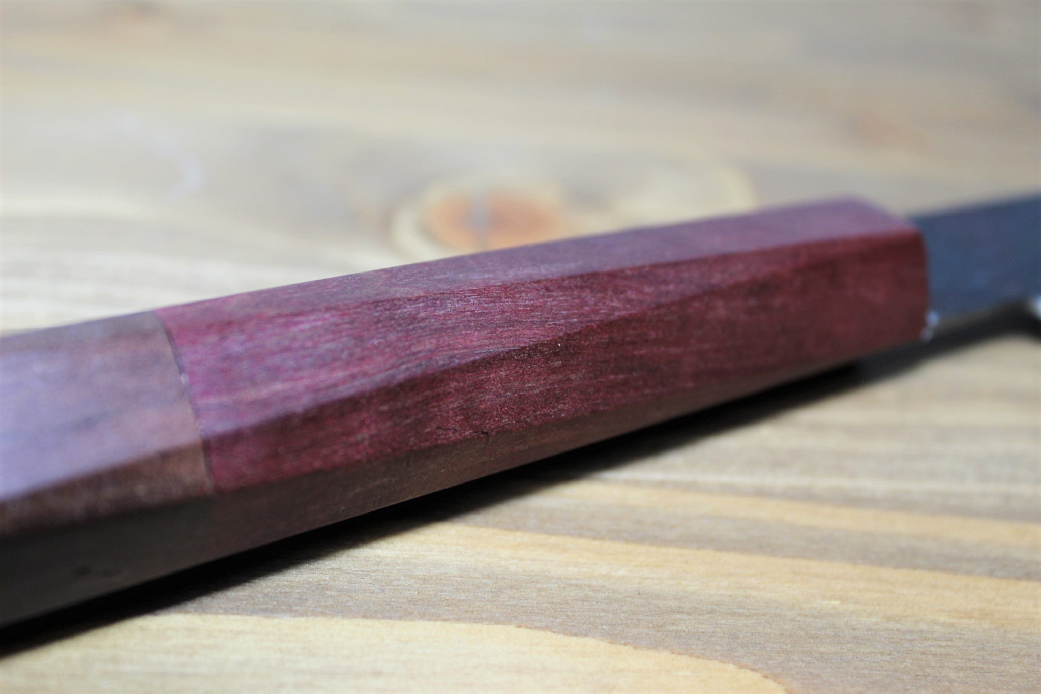 Kitchen Knives - Isamitsu Shirogami #1 / White Steel #1 Kiritsuke 195 Mm / 7.6" Red Two Tone Maple And Burberry Handle