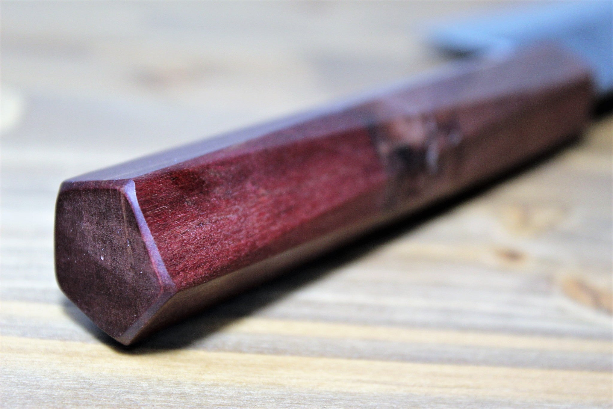 Kitchen Knives - Isamitsu Shirogami #1 / White Steel #1 Nakiri 165 Mm / 6.5" Brown Two Tone Maple And Burberry Handle