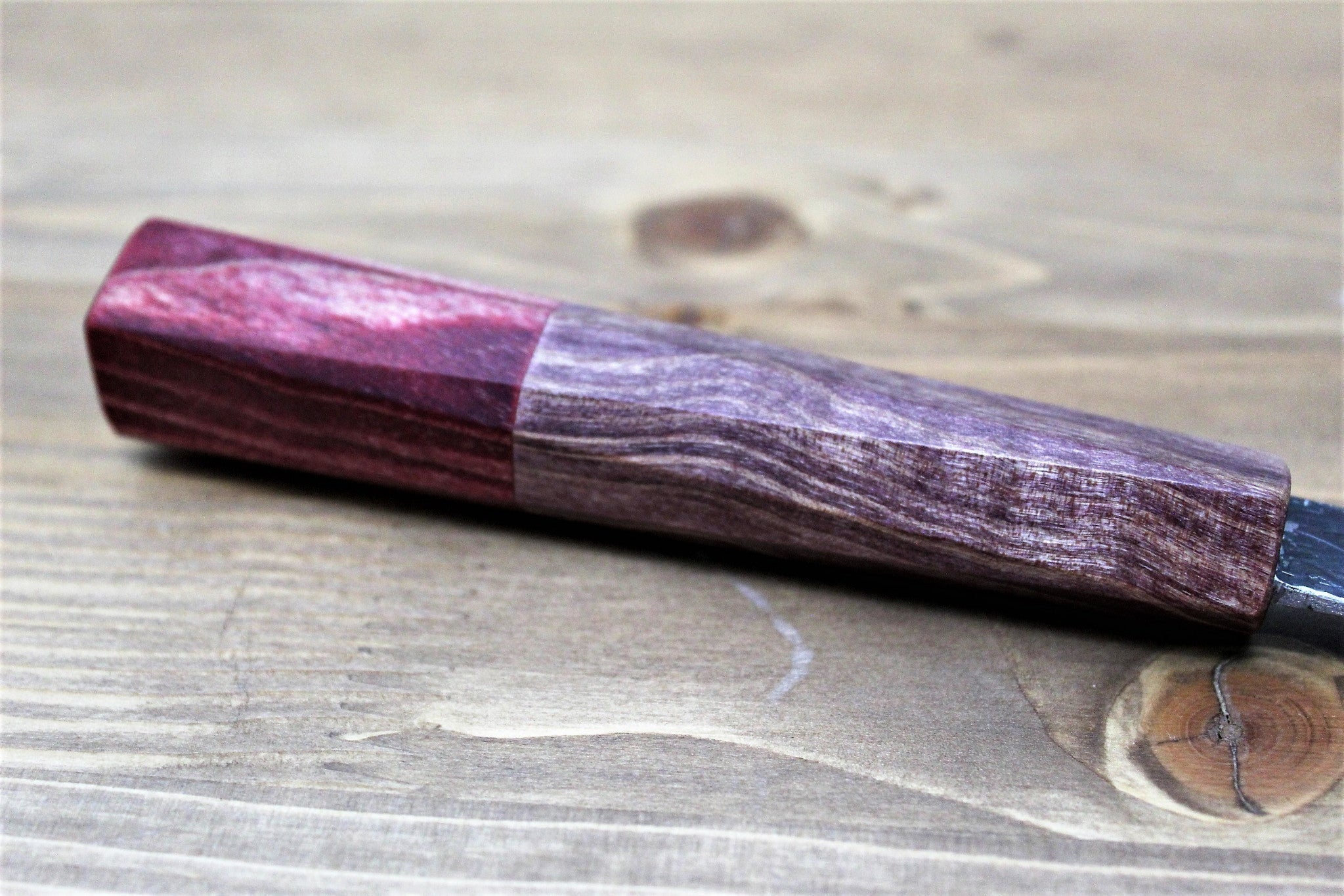 Kitchen Knives - Isamitsu Shirogami #1 / White Steel #1 Nakiri 165 Mm / 6.5" Red Two Tone Maple And Burberry Handle