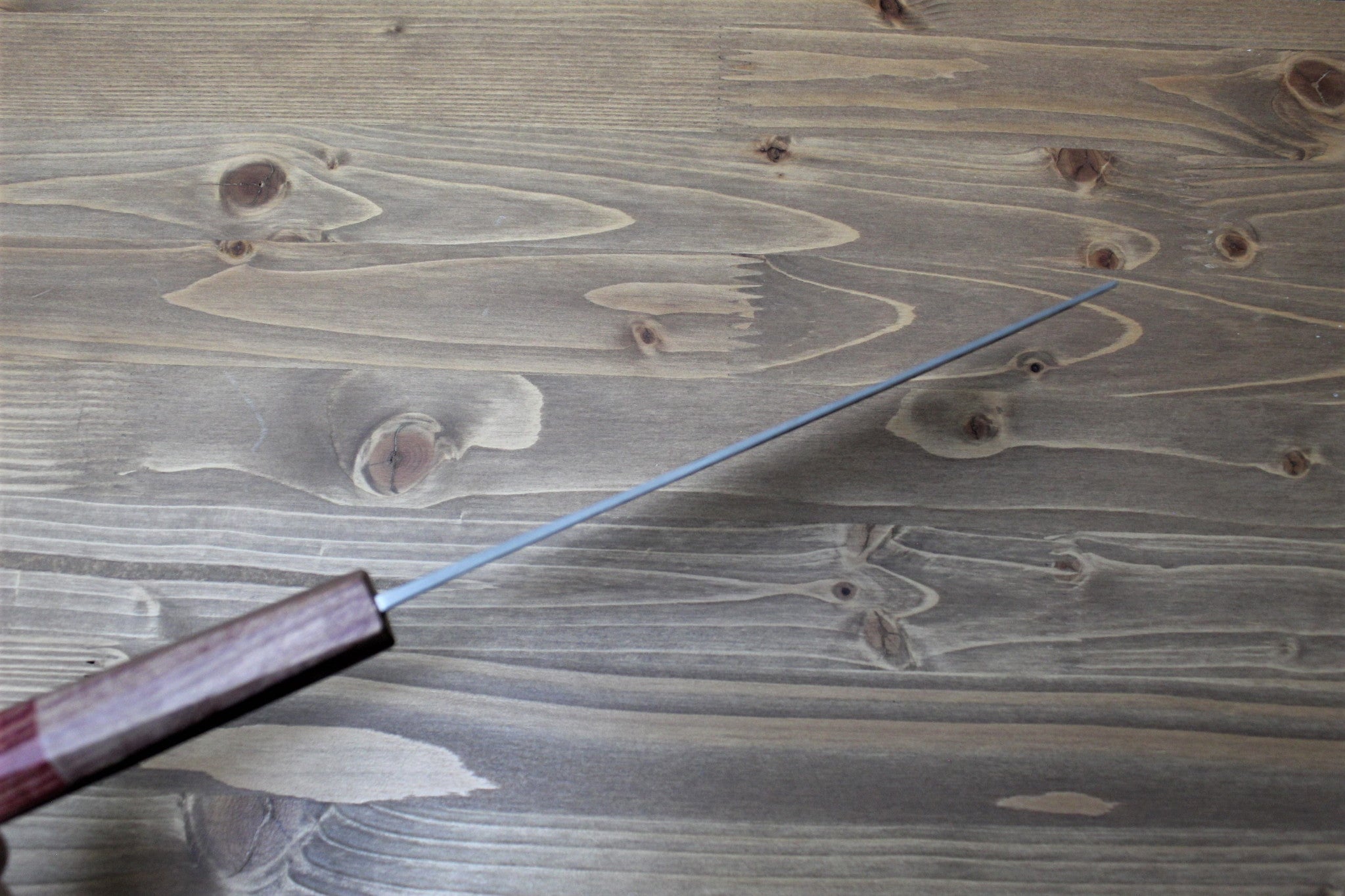 Kitchen Knives - Isamitsu Shirogami #1 / White Steel #1 Nakiri 165 Mm / 6.5" Red Two Tone Maple And Burberry Handle