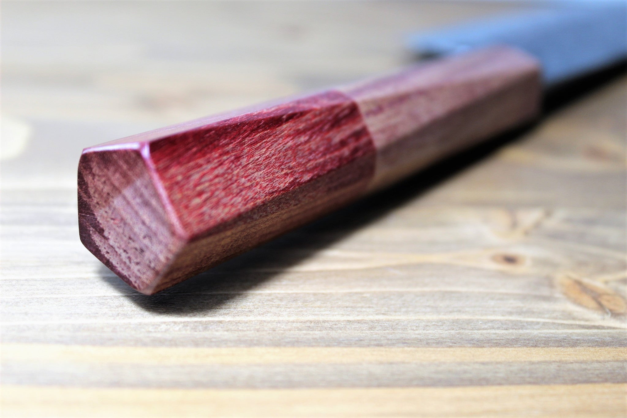 Kitchen Knives - Isamitsu Shirogami #1 / White Steel #1 Nakiri 165 Mm / 6.5" Red Two Tone Maple And Burberry Handle