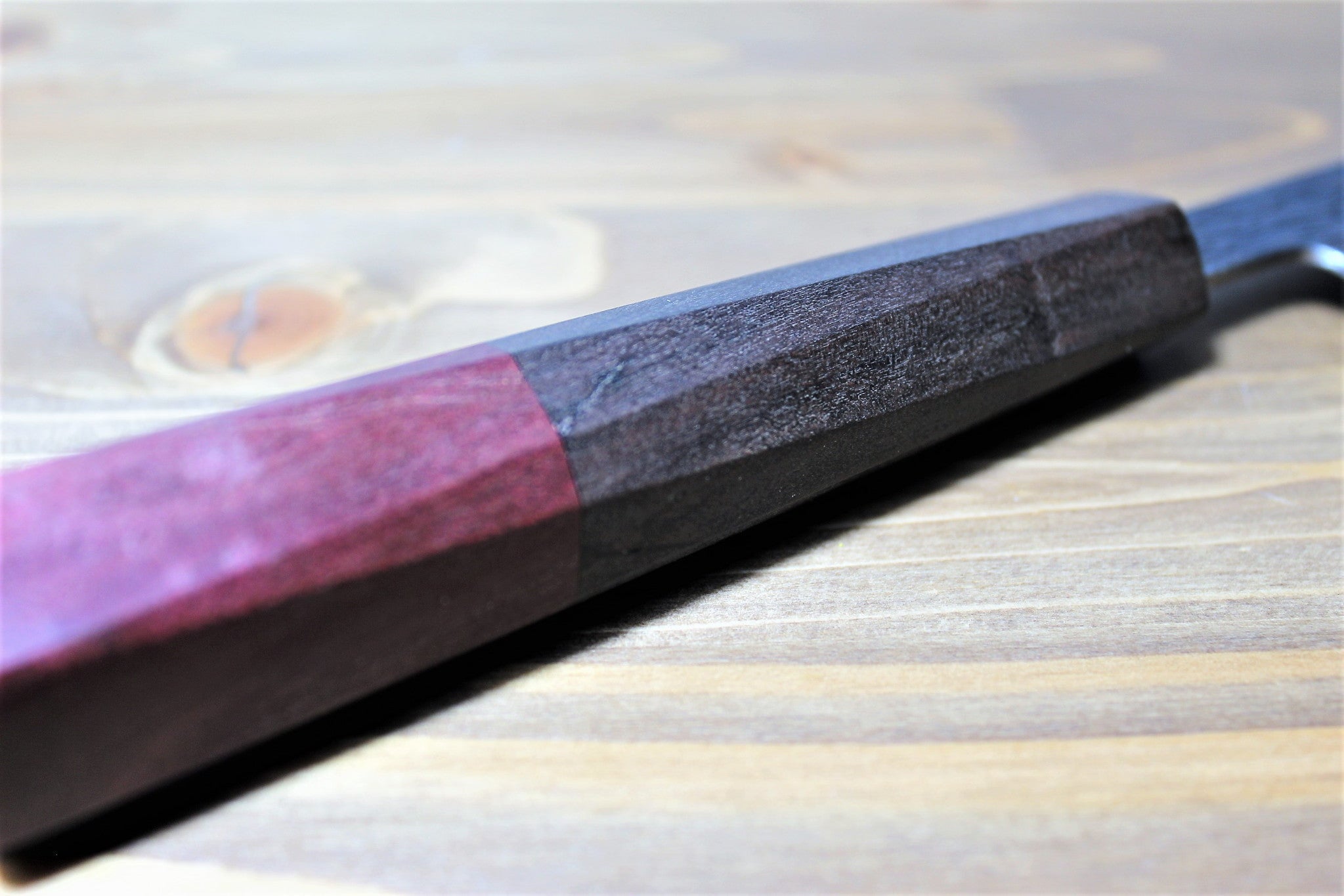 Kitchen Knives - Isamitsu Shirogami #1 / White Steel #1 Santoku 180 Mm / 7.0" Brown Handle
