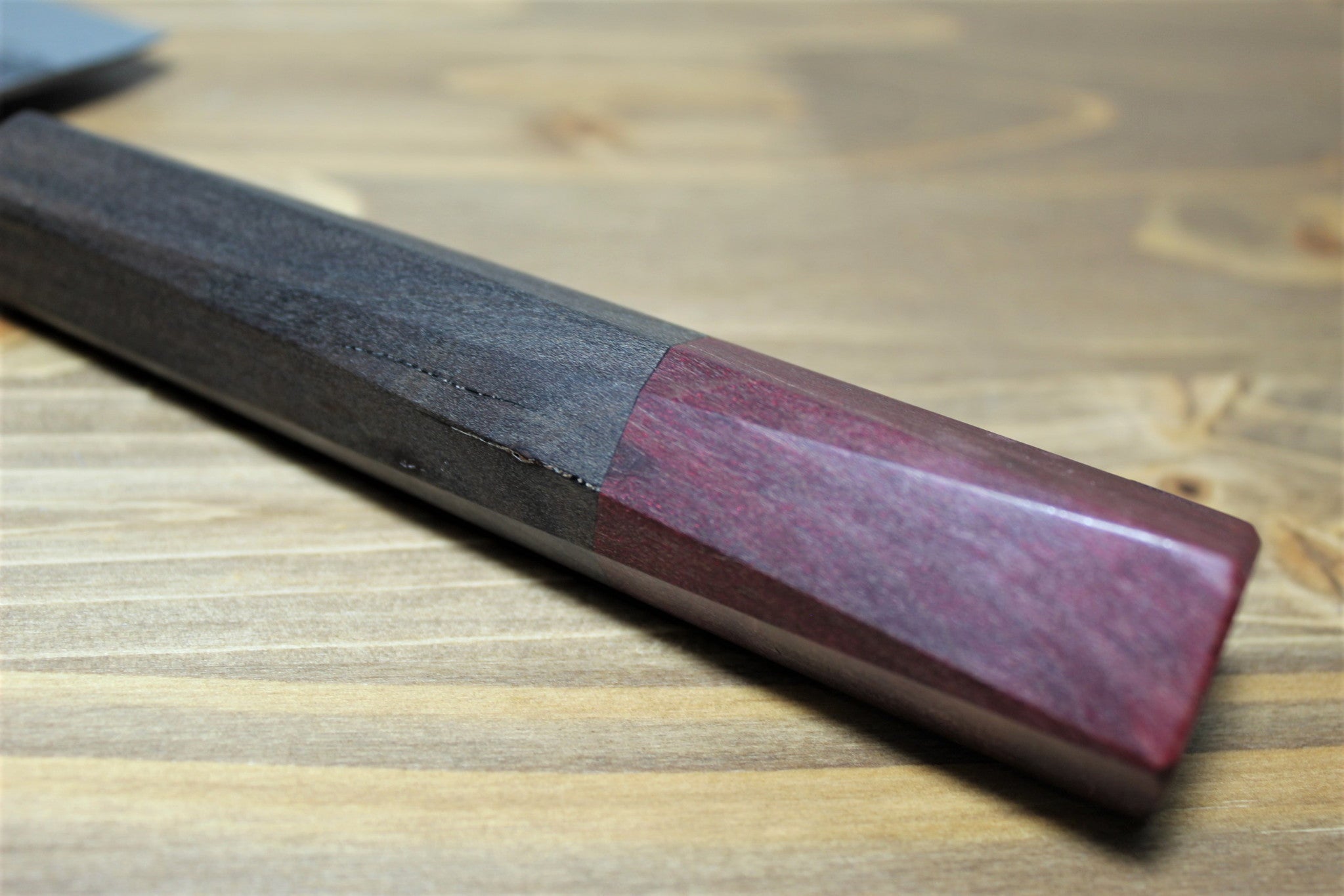 Kitchen Knives - Isamitsu Shirogami #1 / White Steel #1 Santoku 180 Mm / 7.0" Brown Handle