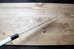 Kitchen Knives - Misuzu Hamono 45 Layer  Damascus AUS-10 Core Sujihiki 240 Mm / 9.4" Magnolia Handle