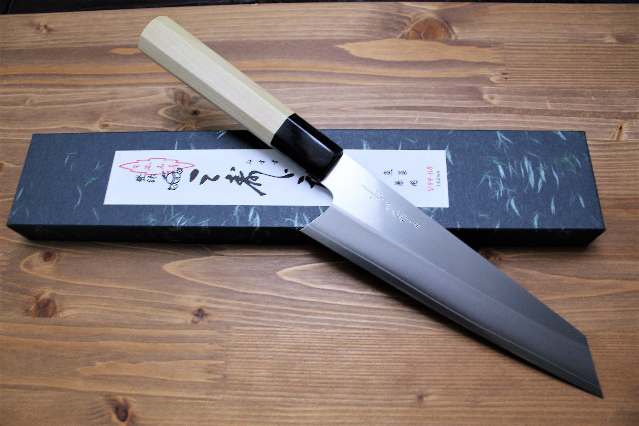 Kitchen Knives - Misuzu Hamono Bunka VG-10 Stainless Steel 180 Mm / 7.1" Magnolia Handle