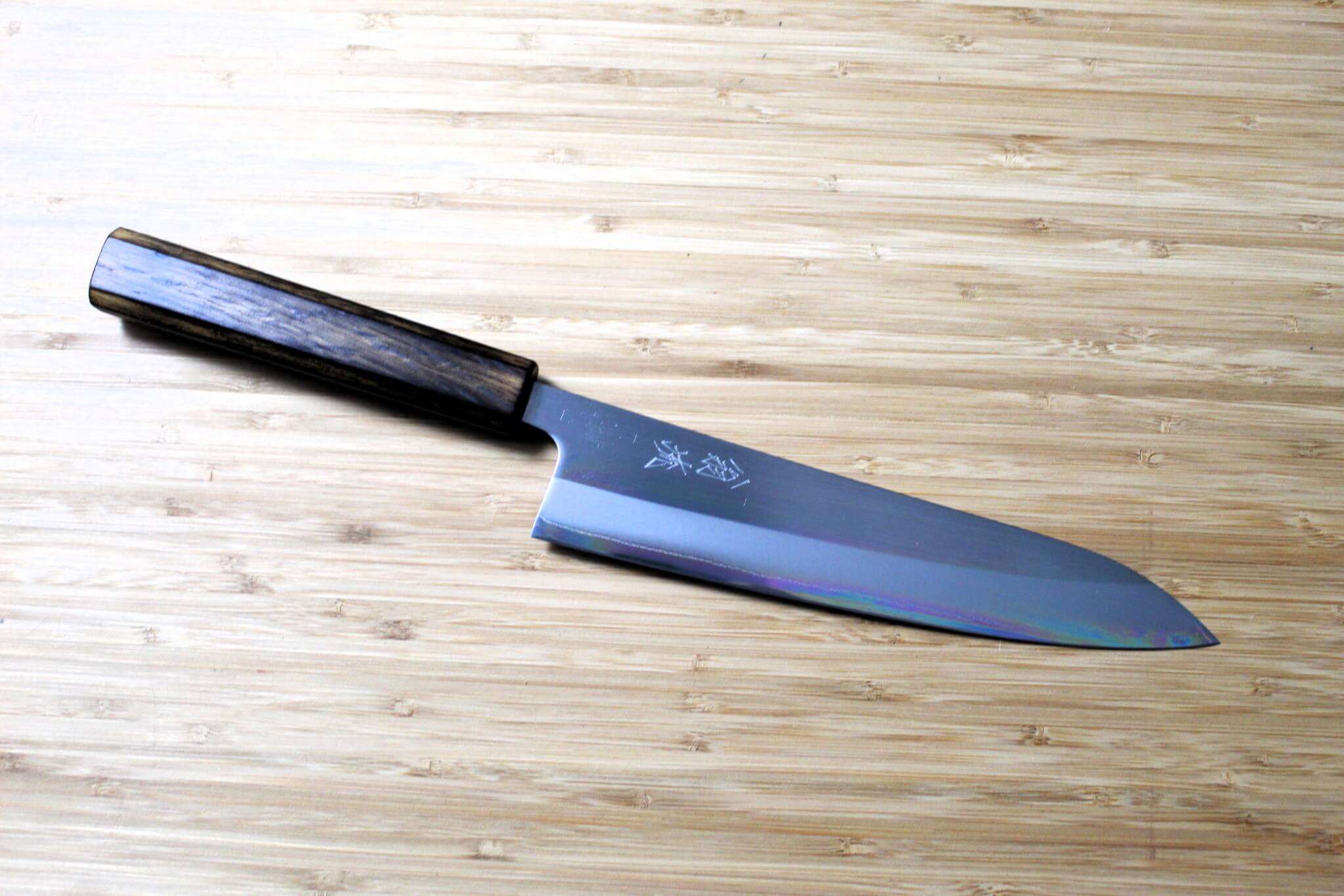 OUL Gyuto Shirogami #1 / White Steel #1 210 mm / 8.2" Burnt Oak Handle