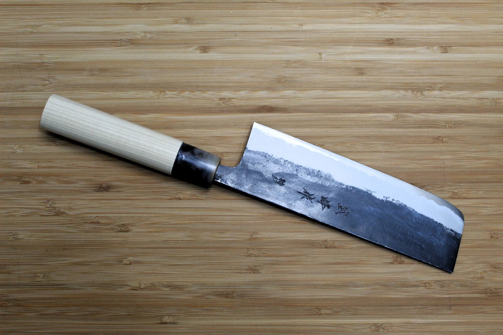 OUL Kurouchi Aogami Nakiri 165 mm / 6.5" Magnolia Handle