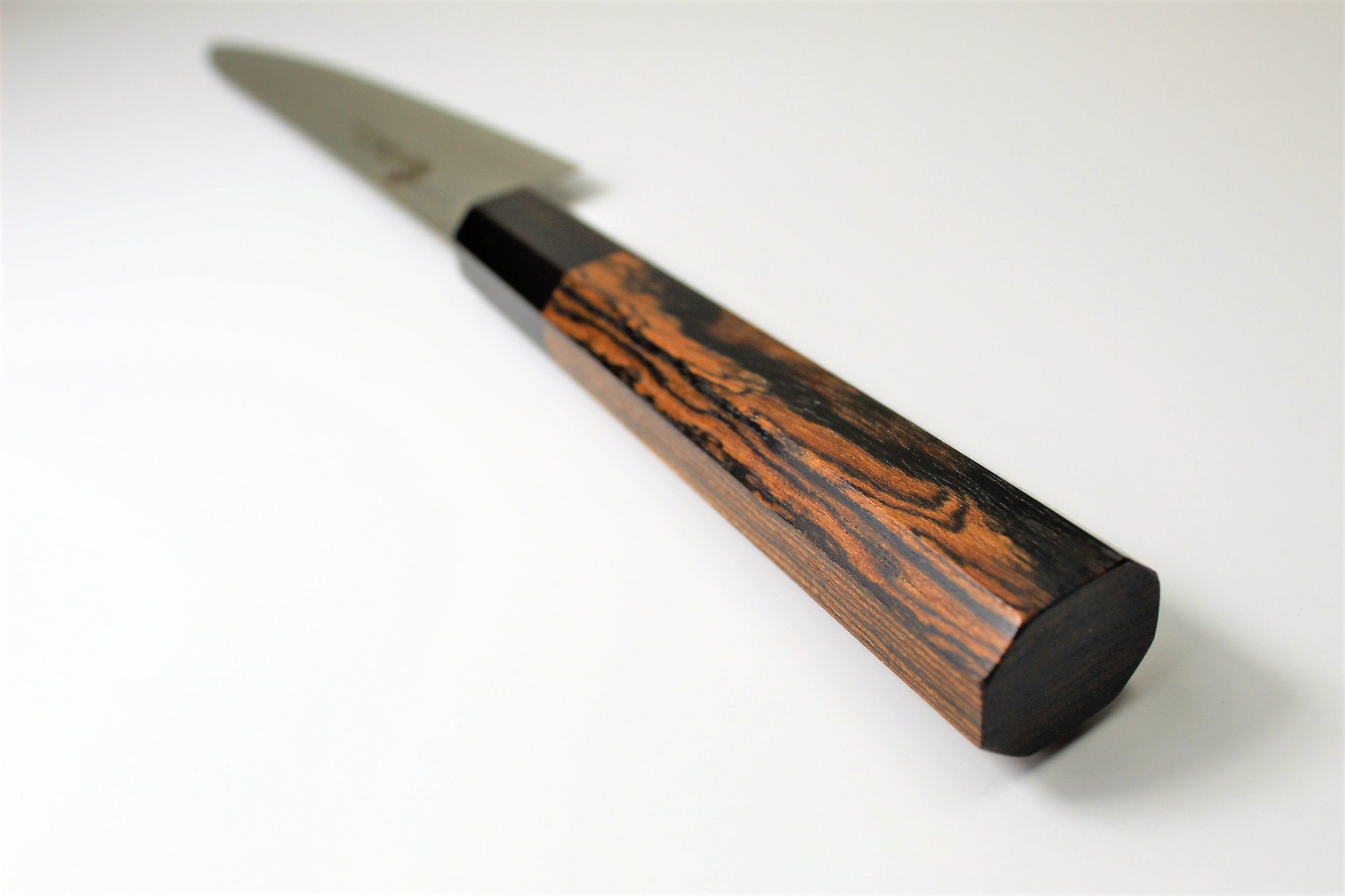 Kitchen Knives - Petty Knife 150mm (5.9") Damascus 33 Layer - Japanese Black Persimmon Handle Hasu-Seizo Exclusive Special Edition