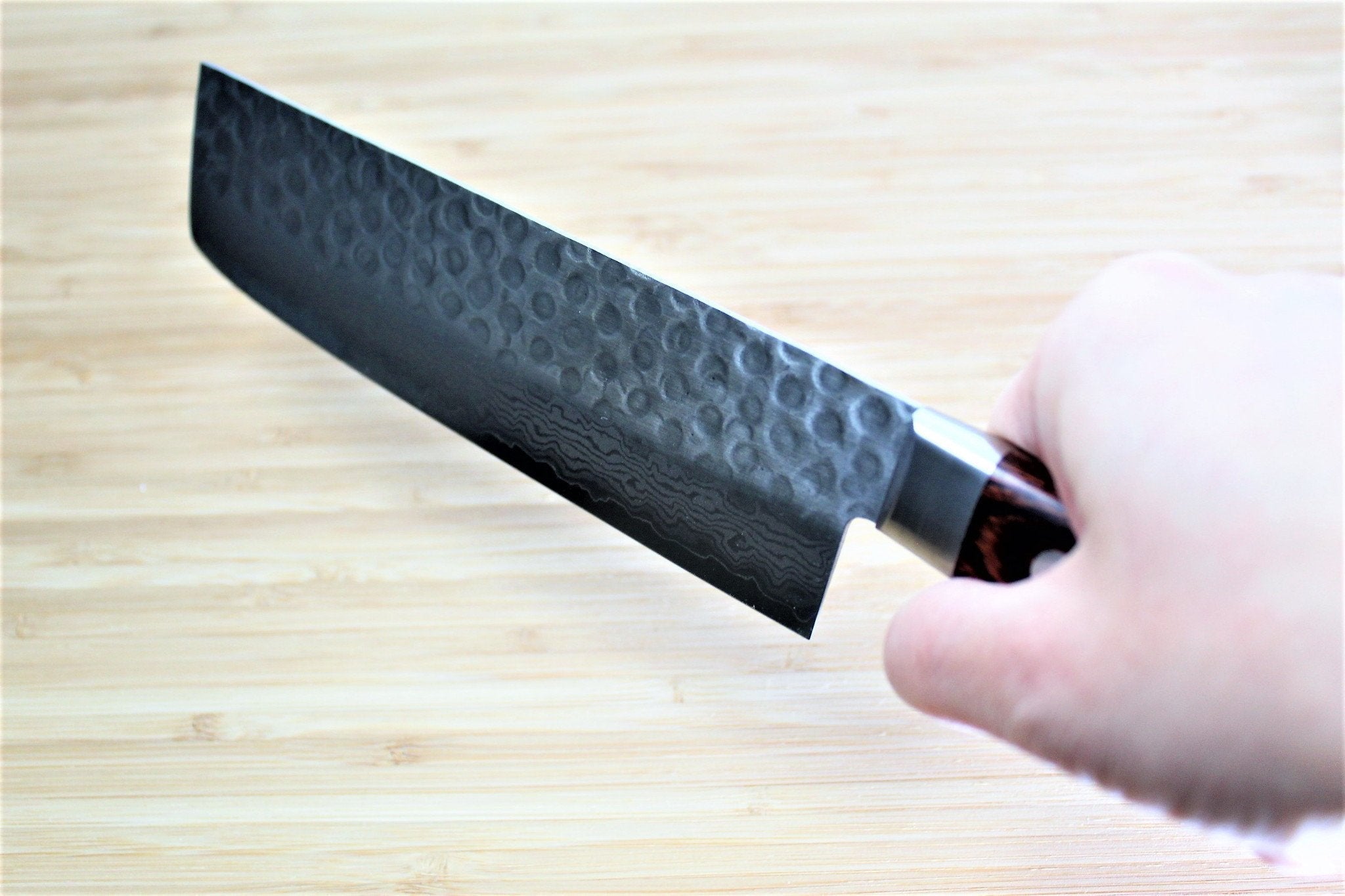 Kitchen Knives - Sakai Takayuki 17 Layer Damascus Nakiri Knife 160mm (6.3")