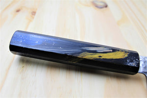 Kitchen Knives - Sakai Takayuki 33 Layer Damascus Nakiri Knife 160mm (6.3") With Lacquered Oak Handle