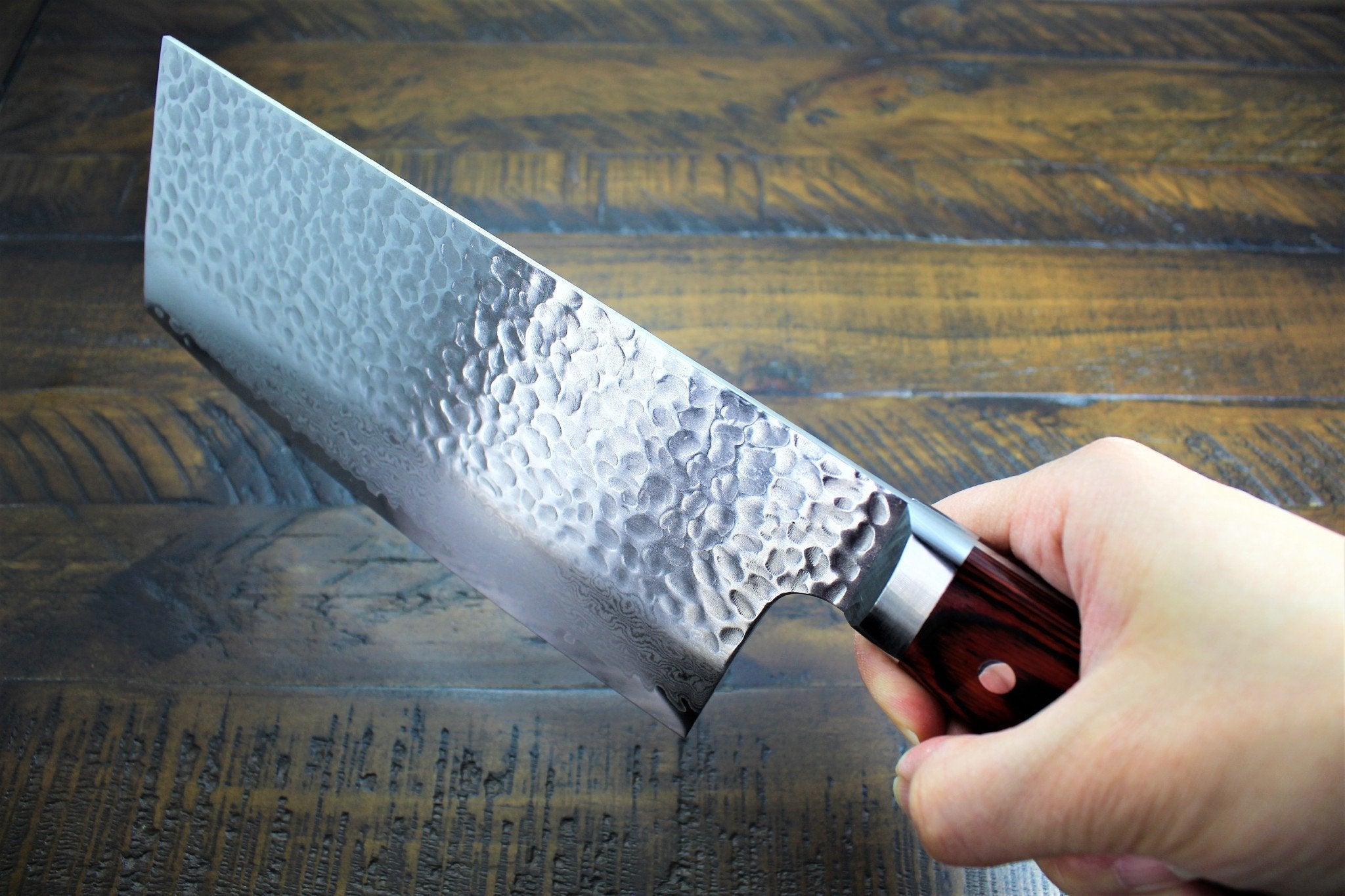 Kitchen Knives - Sakai Takayuki Cleaver Knife / Chopper Knife 195mm (7.6") Damascus 33 Layer