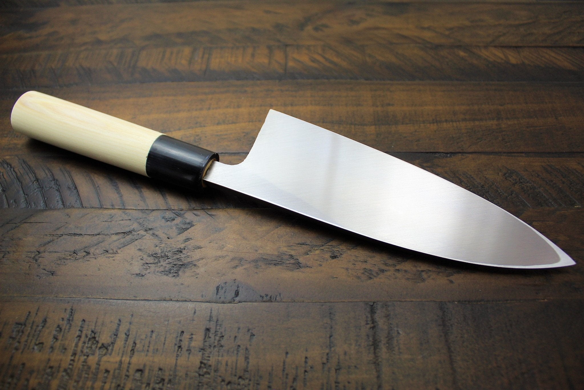 Kitchen Knives - Sakai Takayuki Deba Knife With Buffalo Horn Handle White Steel 135mm (5.3") - 210mm (8.2")