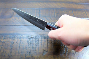 Kitchen Knives - Sakai Takayuki Ginsan Nashiji Petty Knife 135mm (5.3")