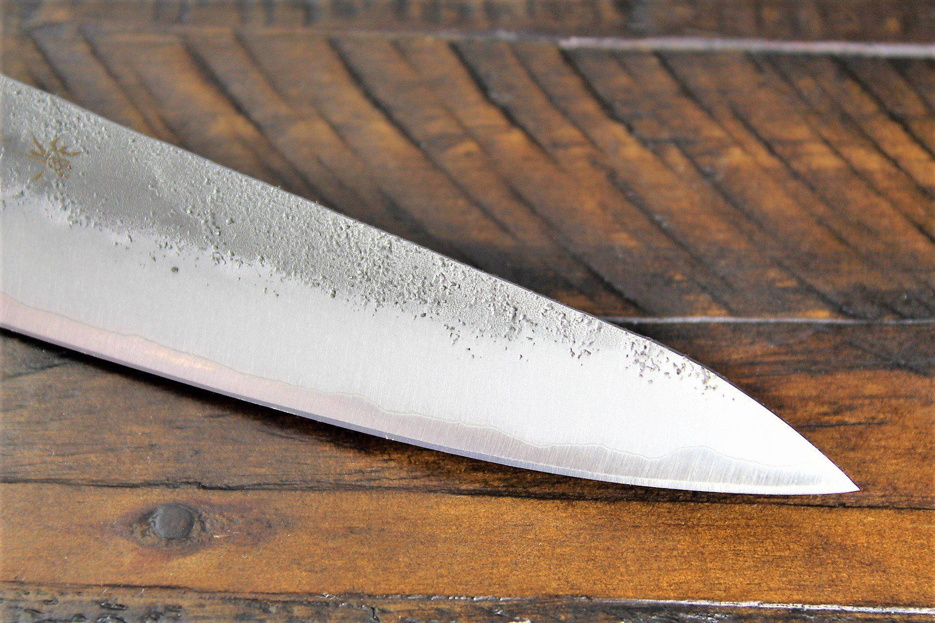 Kitchen Knives - Sakai Takayuki Ginsan Nashiji Petty Knife 135mm (5.3")