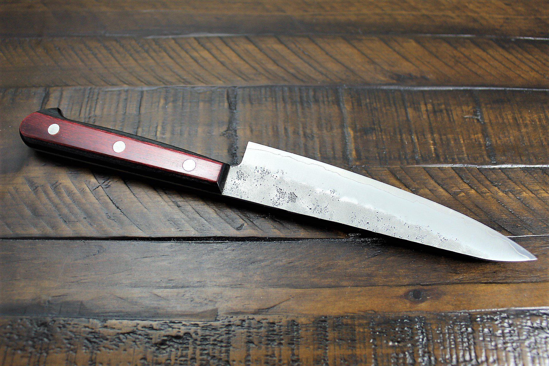 Kitchen Knives - Sakai Takayuki Ginsan Nashiji Petty Knife 135mm (5.3")