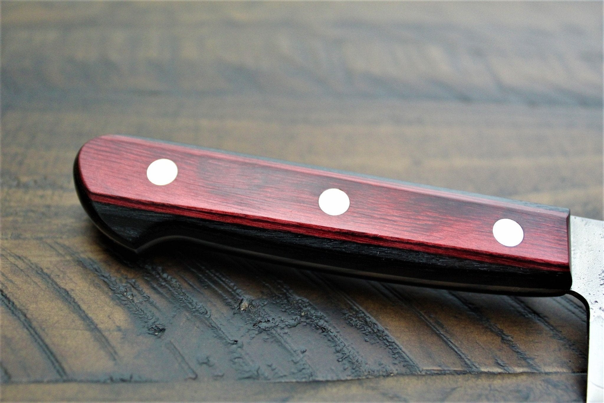 Kitchen Knives - Sakai Takayuki Ginsan Nashiji Santoku Knife 180mm (7.1")