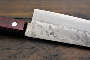 Kitchen Knives - Sakai Takayuki Ginsan Nashiji Santoku Knife 180mm (7.1")