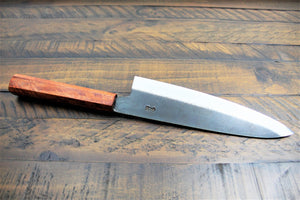 Kitchen Knives - Sakai Takayuki Gyuto Kurouchi Aoniko / Blue Steel #2 210mm (8.3") Japanese Chef Knife - Chinese Quince Handle