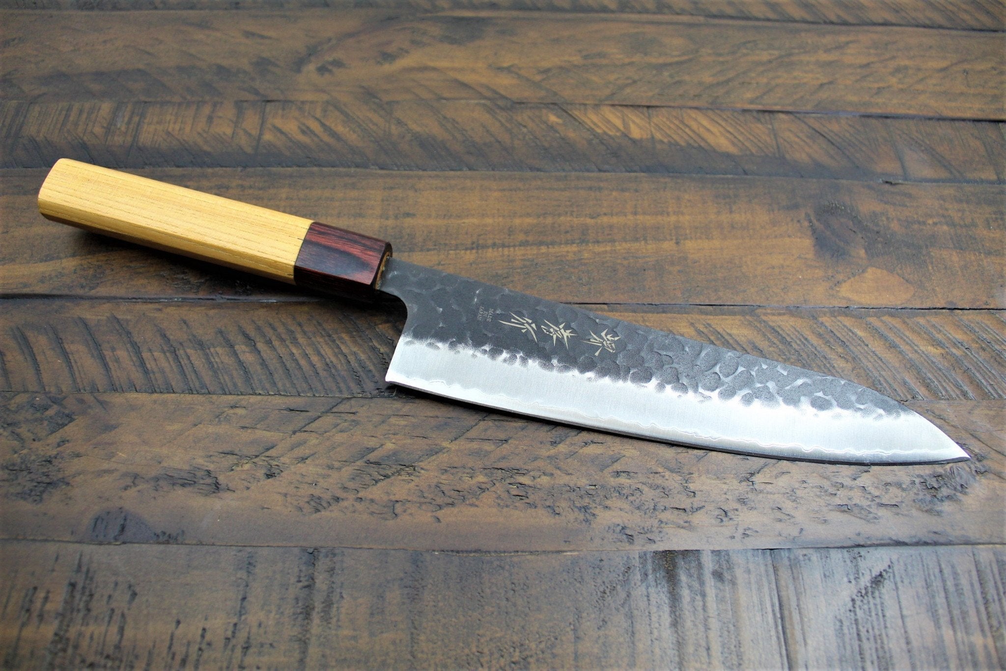 Sakai Takayuki Gyuto Kurouchi Hammered Finish Aogami Super 210mm