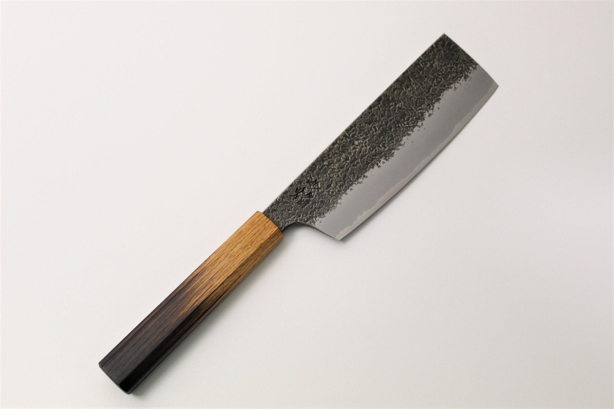 Kitchen Knives - Sakai Takayuki Handmade Nakiri Knife Homura Guren Aoniko / Blue Steel #2 180mm (7.1")