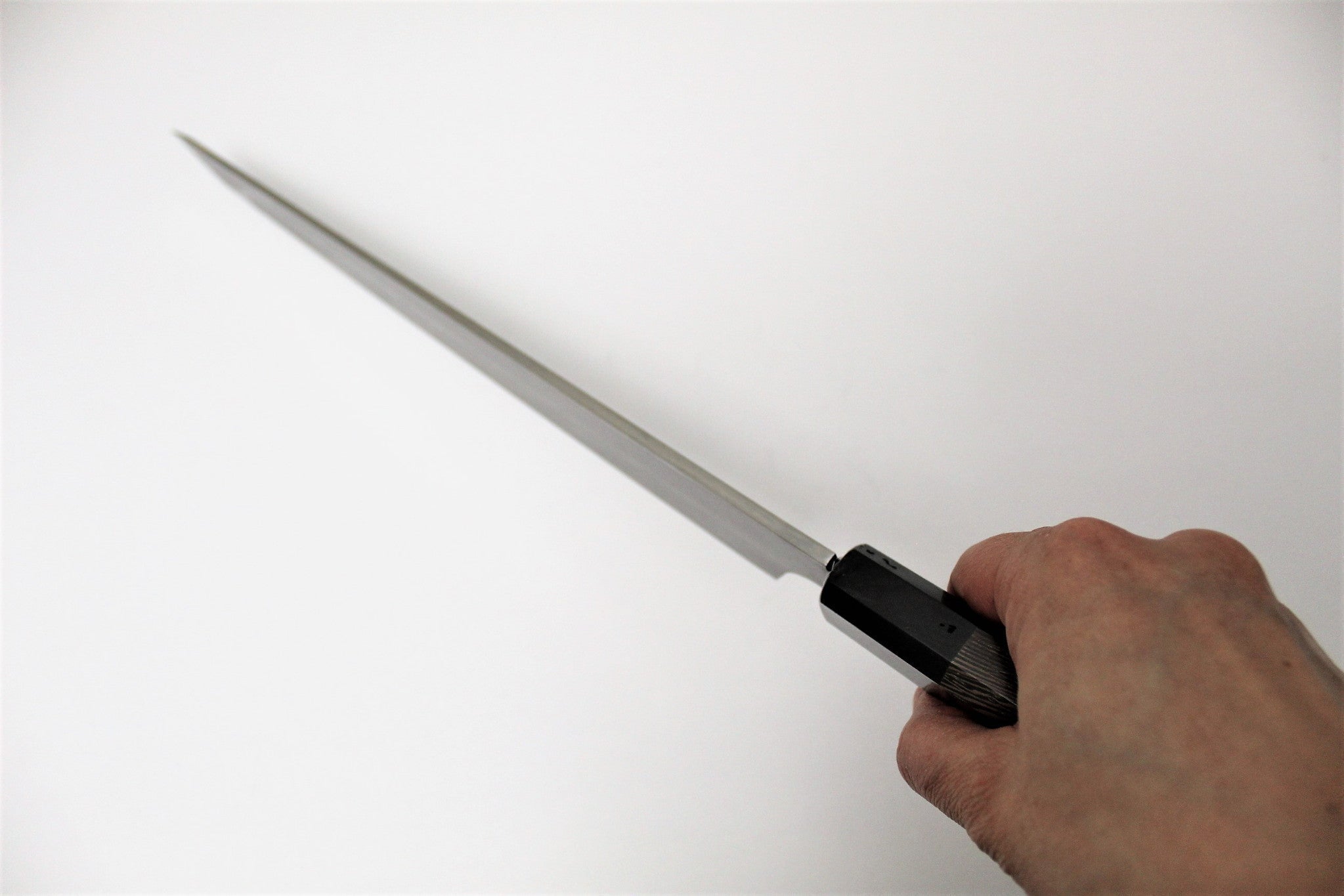 Kitchen Knives - Sakai Takayuki Honyaki Shoryu Genbu Sakimaru Yanagiba Slicer With Saya 300mm (11.8") VG-10 Slicer