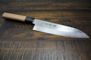 Kitchen Knives - Sakai Takayuki Japanese Knife Set Damascus 45 Layer With Walnut Handle Petty Knife 150mm (5.9") Santoku Knife 180mm (7.1")