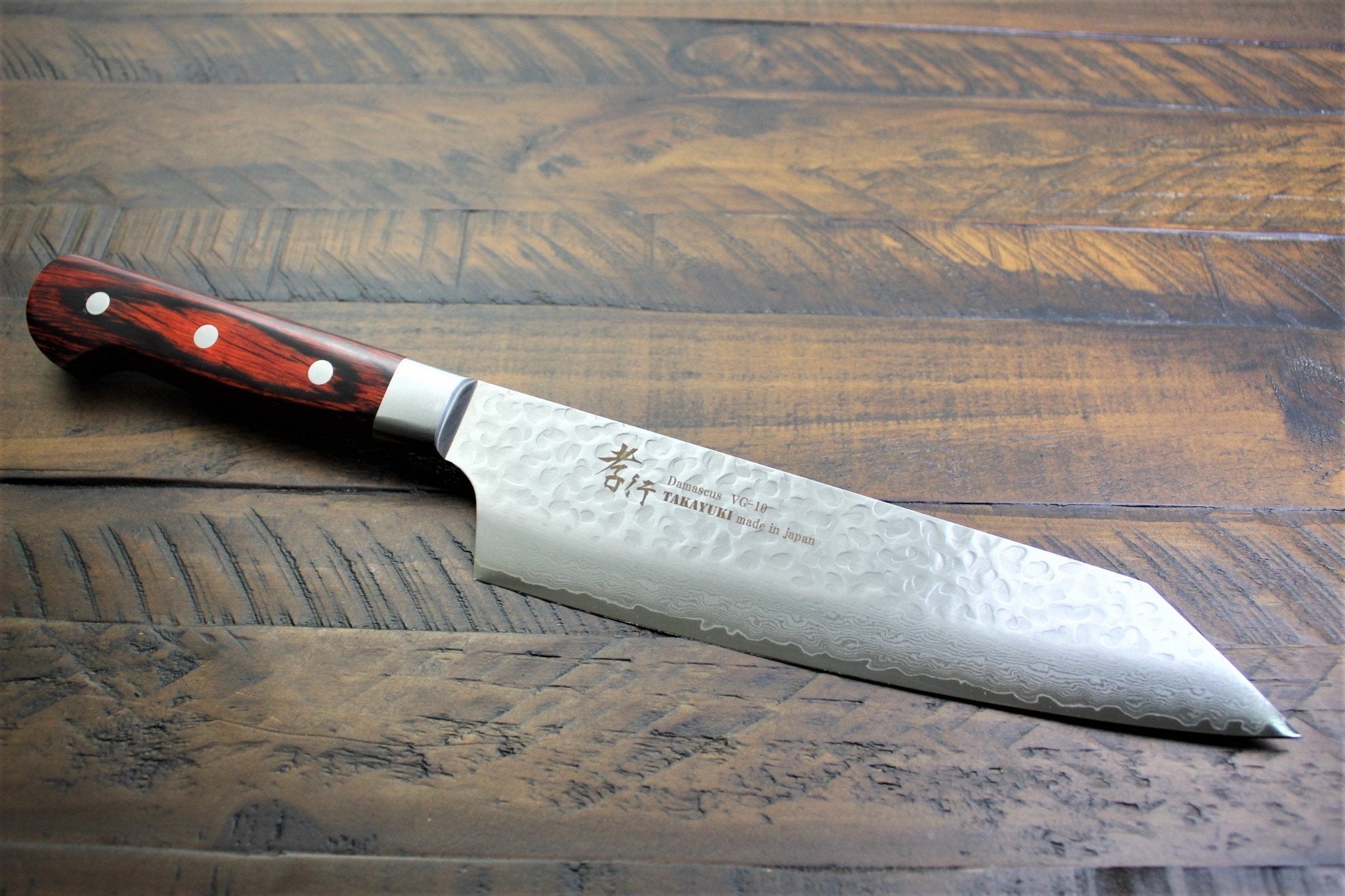 Kitchen Knives - Sakai Takayuki Kengata Gyuto Japanese Chef Knife 190mm (7.5") Damascus 33 Layer