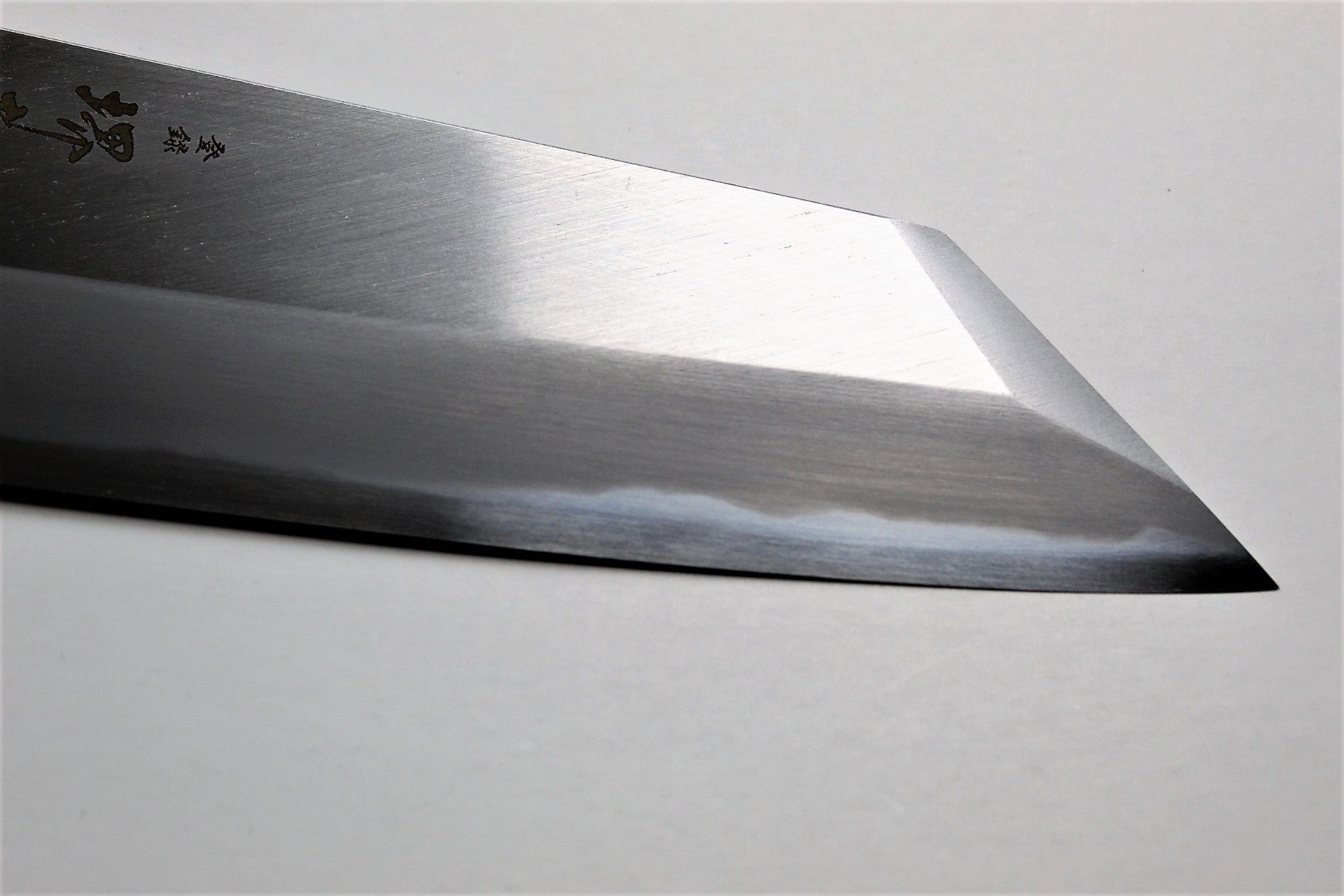 Kitchen Knives - Sakai Takayuki Kengata Santoku Homura SP With Saya 225mm (8.8") - Aoniko (Blue Steel #2)
