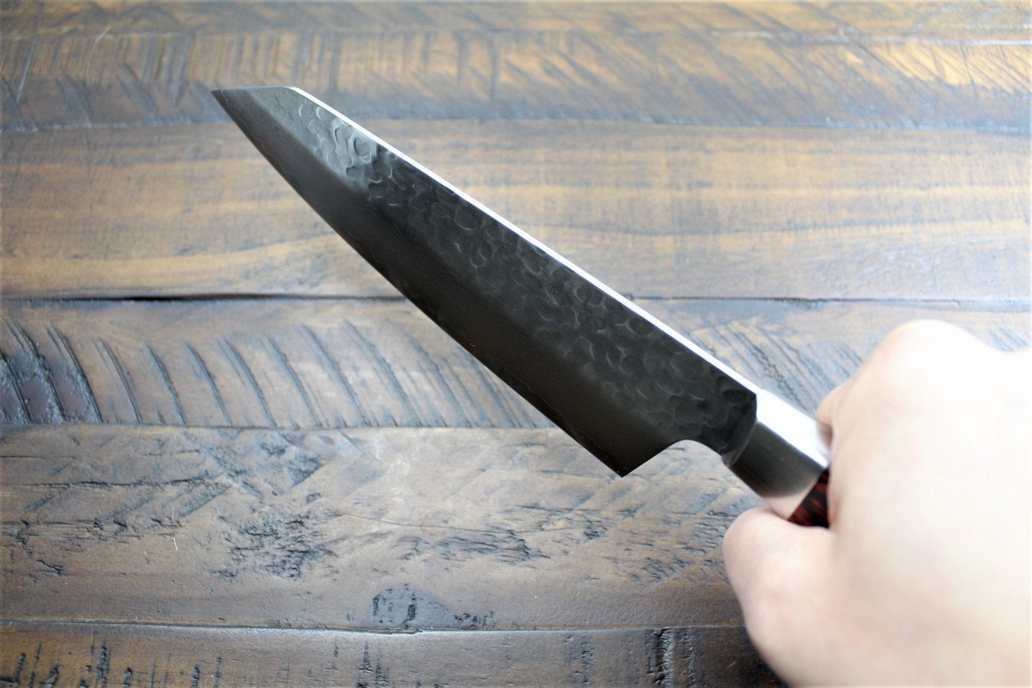 Kitchen Knives - Sakai Takayuki Kengata Santoku Knife 160mm (6.3") Damascus 33 Layer