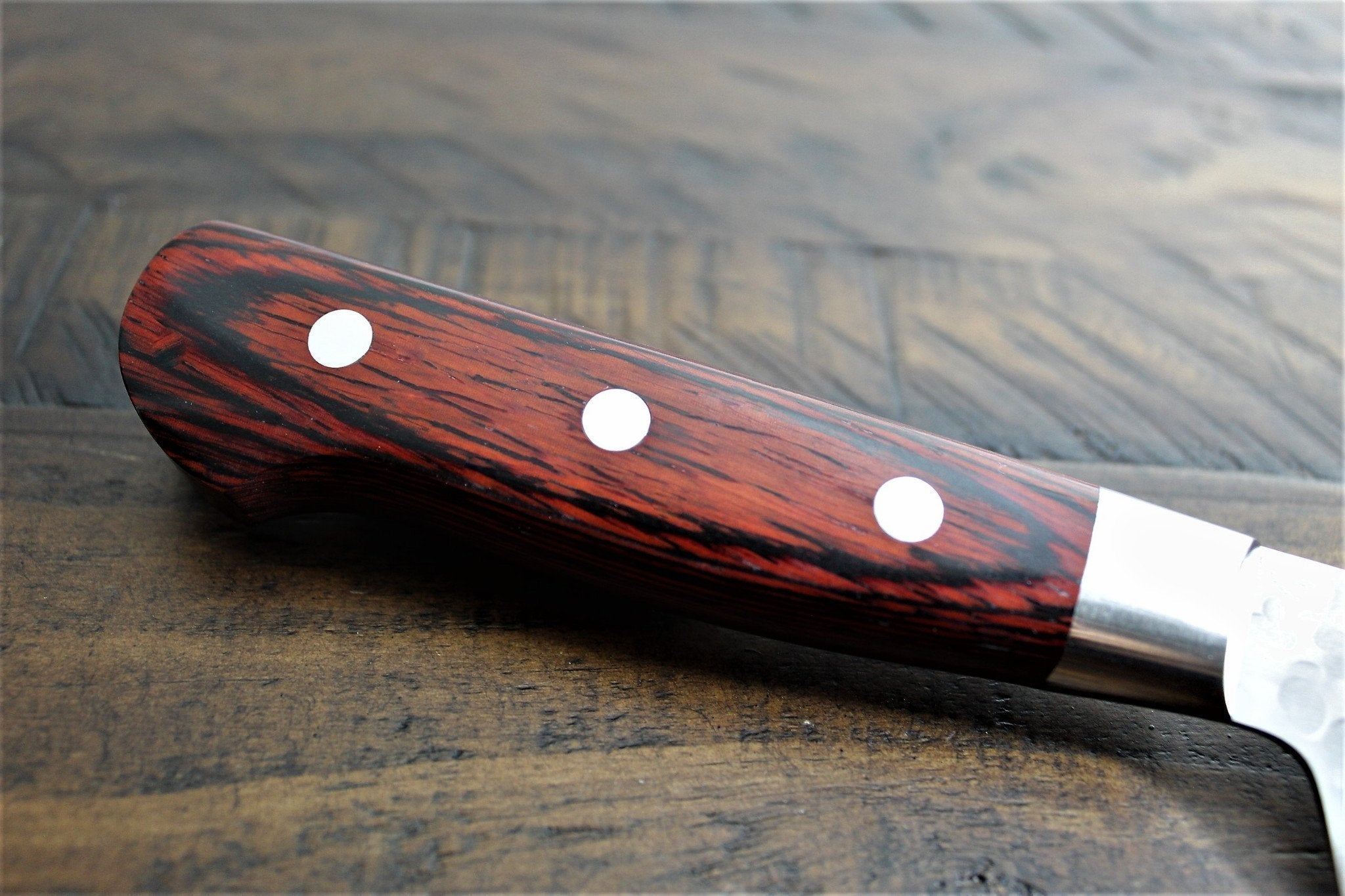 Kitchen Knives - Sakai Takayuki Kengata Santoku Knife 160mm (6.3") Damascus 33 Layer