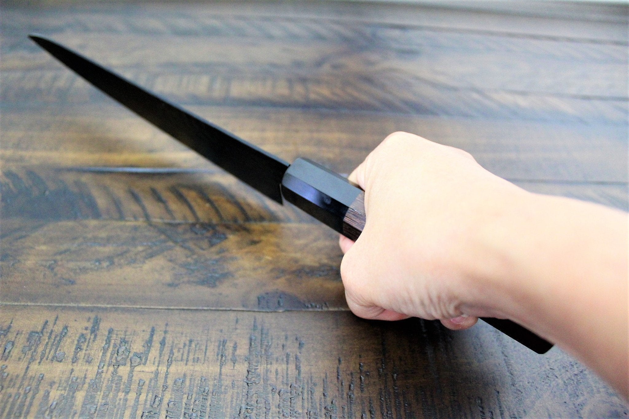 Kitchen Knives - Sakai Takayuki Kurokage VG-10 With Non Stick Coating 210mm (8.3") Gyuto Japanese Chef Knife With Wenge Handle