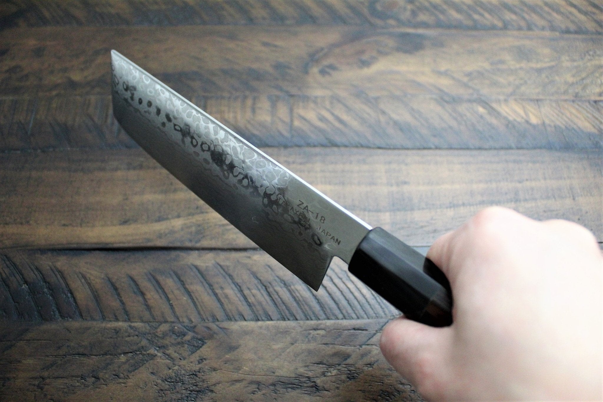 Kitchen Knives - Sakai Takayuki Nakiri Knife 165mm (6.5") Damascus 69 Layer - Ginga