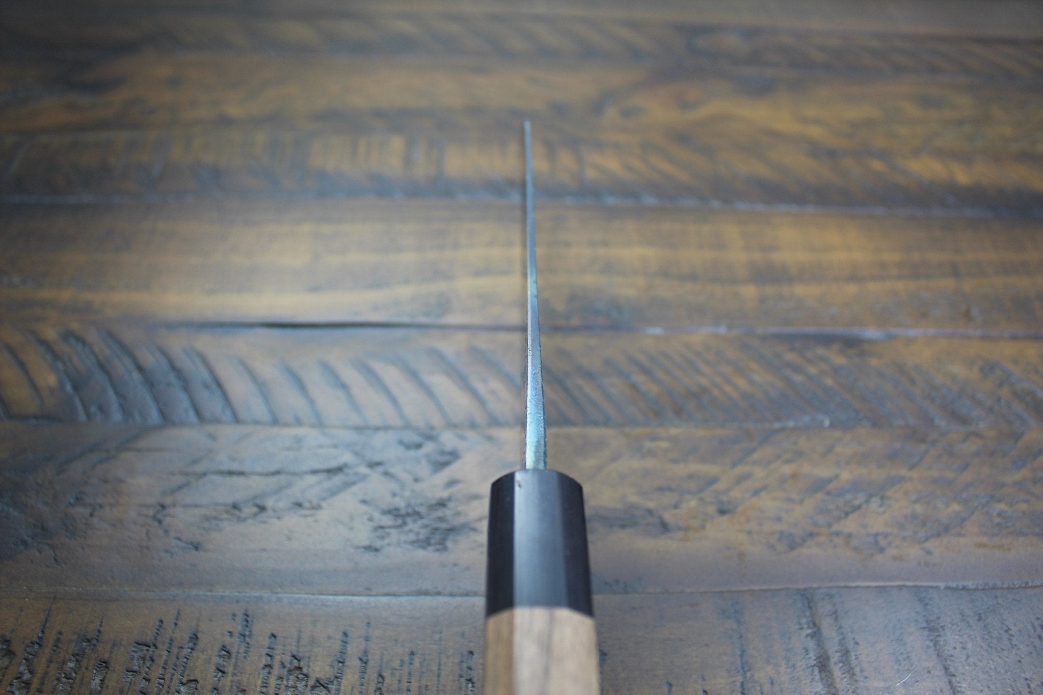 Kitchen Knives - Sakai Takayuki Santoku 170mm (6.7") Kurouchi Aoniko / Blue Steel #2