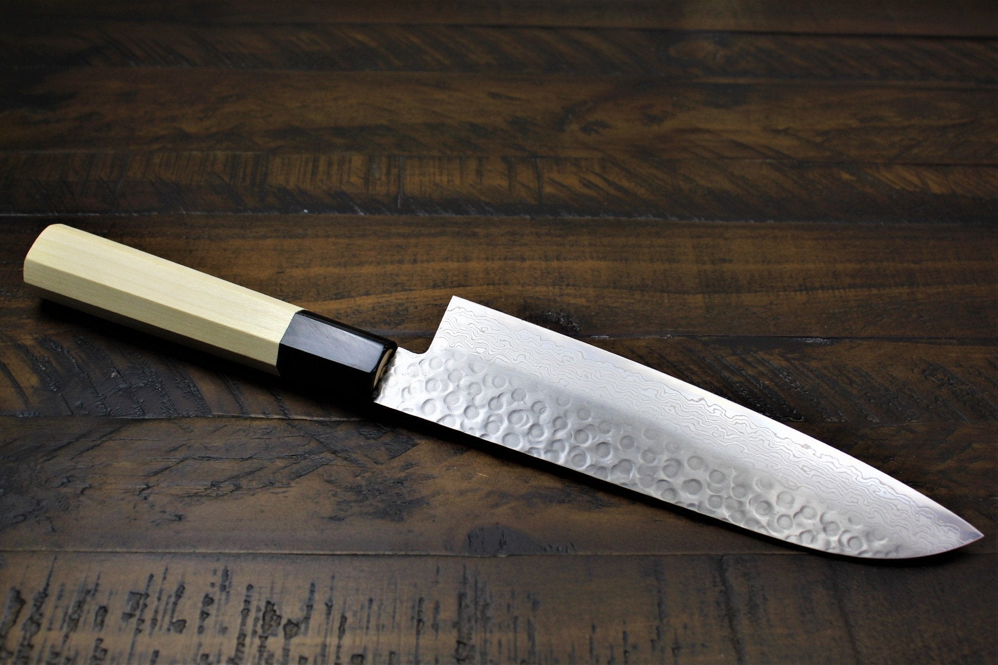 Kitchen Knives - Sakai Takayuki Santoku Knife 180mm (7.1") Damascus 45 Layer